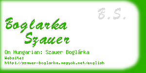 boglarka szauer business card